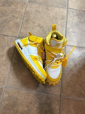Yellow Kids High-Top Sneakers